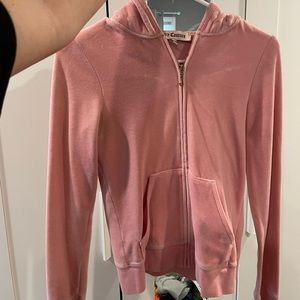 Juicy Couture Pink Zip-Up Sweater